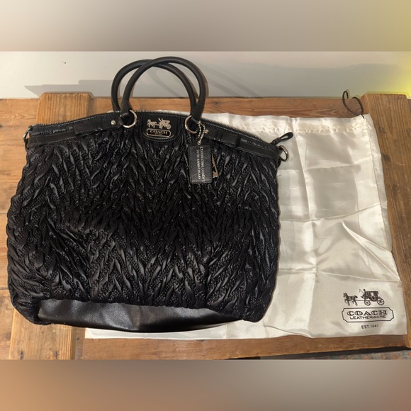 Coach - Madison Lindsey Quilted Satchel Shoulder Bag - Picture 1 of 4